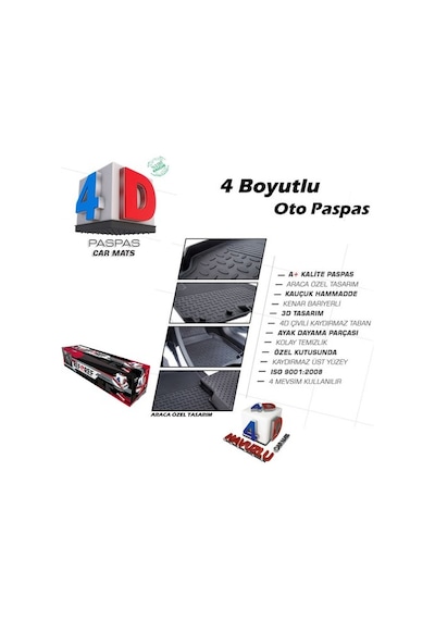 Honda Crv 4D Havuzlu Paspas 2012 ve Üzeri A+Plus
