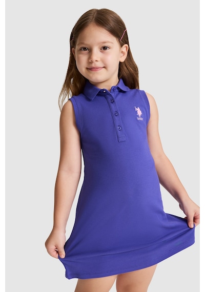 U.S. Polo Assn. Kız Çocuk Mor Elbise Örme 50325639-vr038