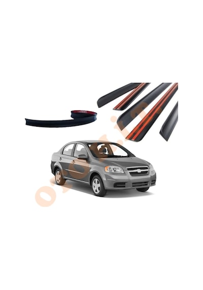 Chevrolet Aveo 06-11 Uyumlu Bagaj Üstü Spoiler Mat Siyah