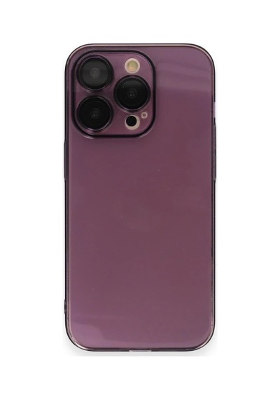 Apple Apple Uyumlu iPhone 14 Pro Kılıf Armada Lensli Kapak - Derin Mor 0.2M-Çok Renkli