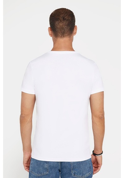 Tudors Erkek Slim Fit Dar Kesim %100 Pamuk Yumuşak Dokulu Baskılı Beyaz Bisiklet Yaka Tişört-29187 Beyaz Tudors Erkek Slim Fit Dar Kesim %100 Pamuk Yumuşak Dokulu Baskılı Beyaz Bisiklet Yaka Tişört-29187 Beyaz