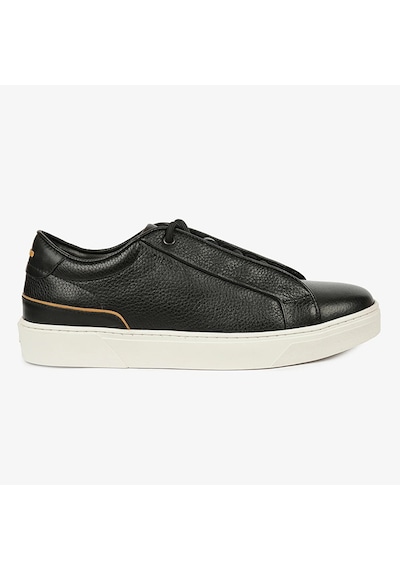 Greyder 17420 Erkek Siyah Hakiki Deri Sneaker Ayakkabı Siyah