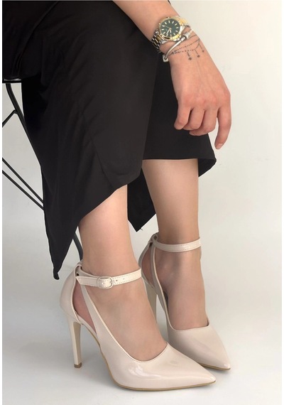 Hrşytrend Herşeytrend Wenni Bej Rugan Stiletto Ayakkabı Bej