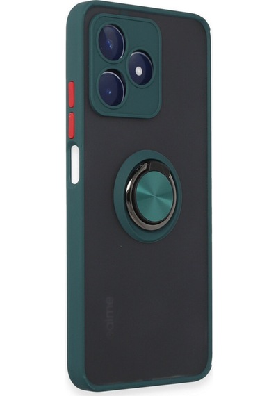 Realme C53 İçin Kamera Korumalı Yüzüklü Kılıf - Leke Tutmaz Mat Ve Dayanıklı Yapı