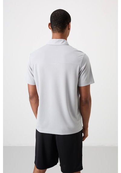 Tommy Life Gri Polyester Nefes Alan Dokulu İnce Esnek Standart Fit Polo Yaka Erkek Performans T-shirt - 88402 Gri Tommy Life Gri Polyester Nefes Alan Dokulu İnce Esnek Standart Fit Polo Yaka Erkek Performans T-shirt - 88402 Gri