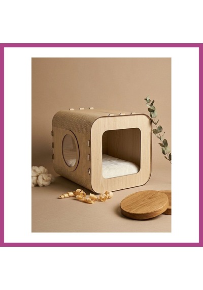 Gees Global Özel Tasarım Luna Mdf Kedi Evi Gbzs