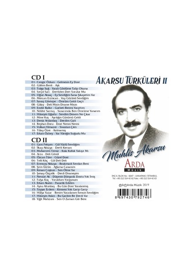 Akarsu Türküleri - Çeşitli Sanatçılar (2 Cd) (Cd)