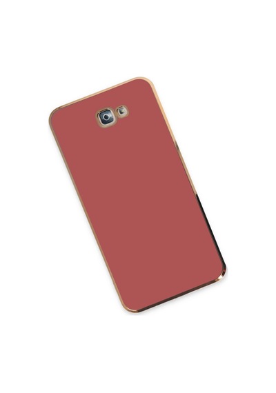 Samsung Uyumlu Galaxy J7 Prime Kılıf Volet Silikon Kırmızı