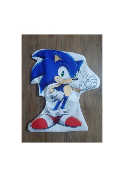 Ow Bag Sonic Desenli Şekilli Tasarım Chibi Karakter Yastık Çok Renklı