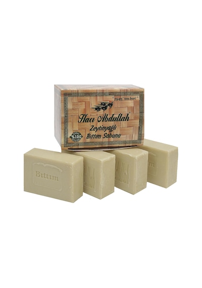 Hacı Abdullah Katı Zeytinyağlı Bıttım Sabunu 4 x 180 G