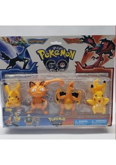 Pokemon Go Plus Pikachu 4 Lü Büyük Set süpriz
