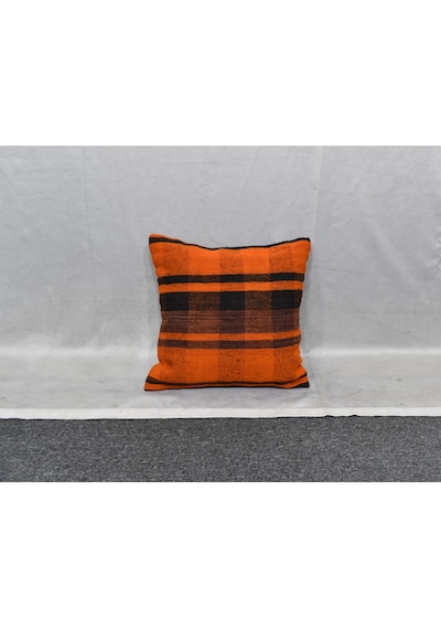 Zehra Abla Halı Yeni El Dokuma Dekoratif Kilim Kırlent Yastık Kılıfı 6781 Çok Renkli