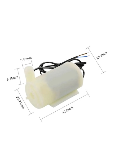 Mini Yatay Dalgıç Su Pompası Dc 2.5v-6v 120l/h Dalgıç Pompa