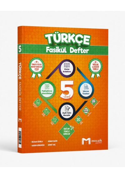 Mozaik 5.sınıf Fasikül Defter Türkçe - 2026-27