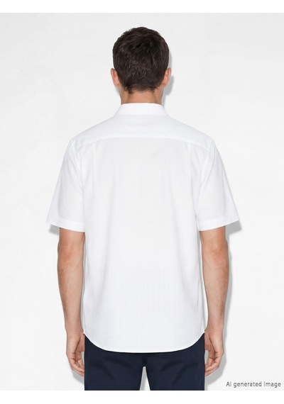 Lcwaıkıkı Classic Beyaz Regular Fit Armürlü Erkek Gömlek