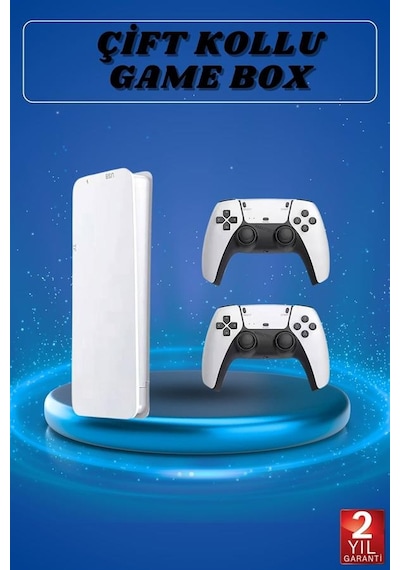 3d Çift Oyun Kollu 4k Hd Ekran Nostaljik 20.000 Oyunlu Beyaz Game Box Yeni Nesil Diğer