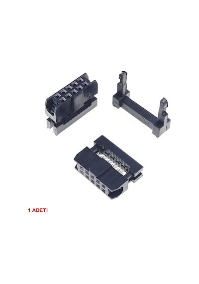 2x5 Pin Idc Konnektör 10 Pin Kablo Soketi 2.54mm 180 Derece Dişi Header Devre Pcb Bağlantı Parçası
