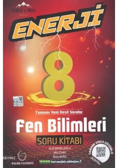 Palme 8. Sınıf Enerji Fen Bilimleri Soru Kitabı