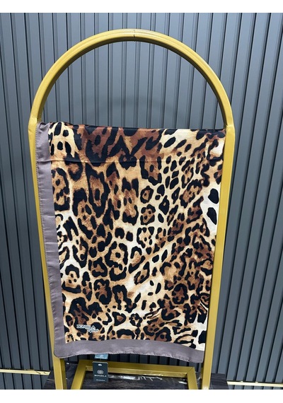 Bonjela Soft Pamuklu Şal Leopar Desen Lbs1008-33734 Çok Renkli