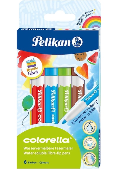 Pelikan Keçeli Kalem Colorella Suda Çözünür 6 Lı
