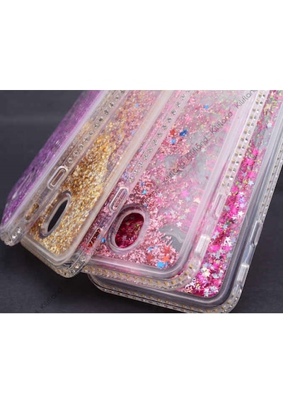 Samsung Uyumlu Galaxy J7 Pro Kilif Sivili Tasli Silikon Kilif K.Pembe 334722779