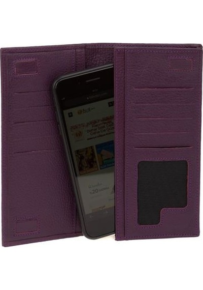 Bilik Deri Mor Rölax Deri Unisex Portföy & Clutch Çanta Ar05 700