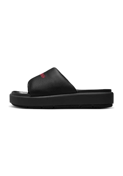 Nike Jordan Sophia Slide Womens Sandals Hakiki Deri Kadın Günlük Terlik Siyah