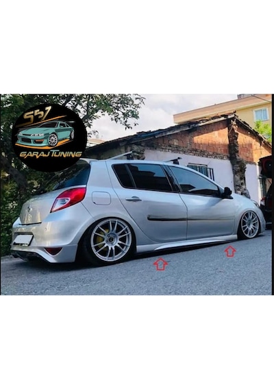 Renault Clio 3 Gtx Marşpiyel Sağ Sol Takım Fiberglass Boyasız
