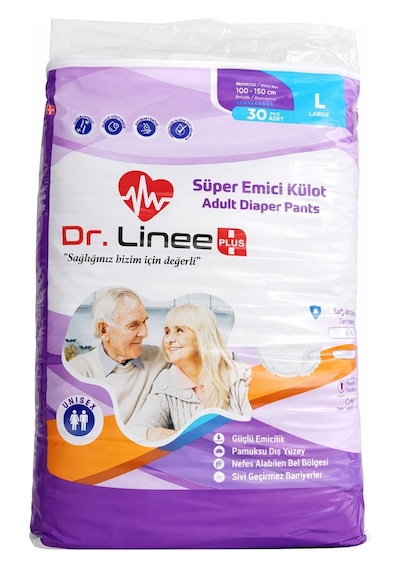 Drlinee Hasta Bezi Emici Külot 30'lu M L