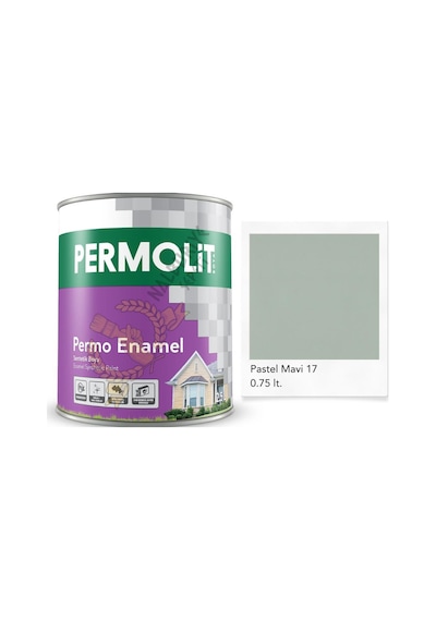Permolit Enamel Sentetik Yağlı Boya Pastel Mavi 0.75 Lt. 0.75 L