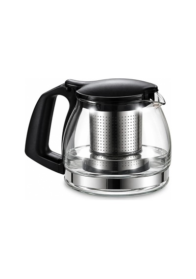 Süzgeçli Borosilikat Cam Demlik Paslanmaz Çelik Filtreli, Ergonomik Kulplu Bitki Çayı & Yaprak Çay Demliği 70 Diğer