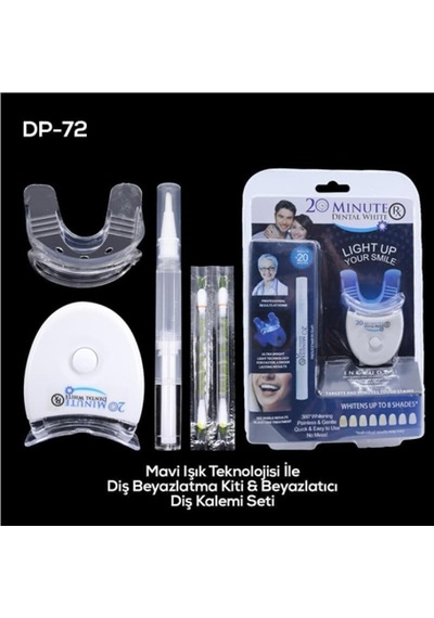 20 Minute Dental White Diş Beyazlatma Kiti Mavi Işık Teknolojili