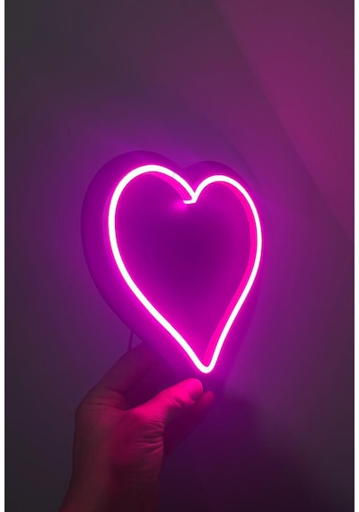 Home Dgrk Led Ay Figürlü Dekoratif Duvar Aydınlatması Mdf Pembe