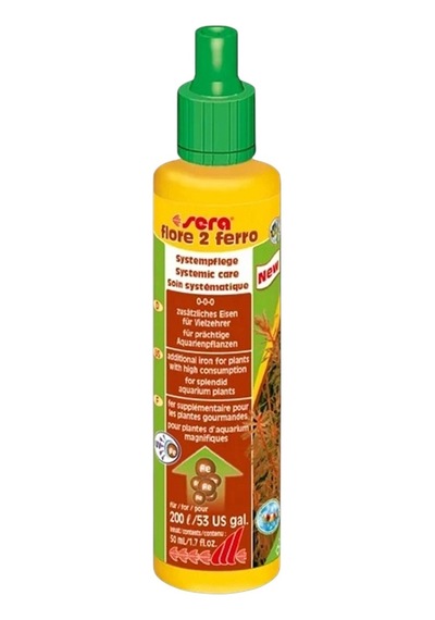 Sera Flore 2 Ferro 50 Ml Akvaryum Bitkileri İçin Sıvı Demir Gübresi