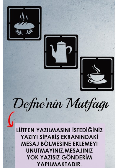 3 Lü Kişiye Özel İsimli Mutfak İçin Tablo Mutfak Duvar Dekoru Ekmek Fincan Çaydanlık Siyah - 753533869 Siyah 3 Lü Kişiye Özel İsimli Mutfak İçin Tablo Mutfak Duvar Dekoru Ekmek Fincan Çaydanlık Siyah - 753533869 Siyah