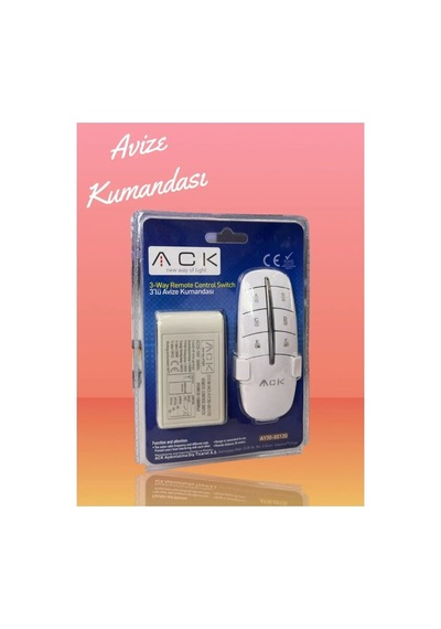 Ack 3'lü 220v Avize Kumandasi Ay30-00120