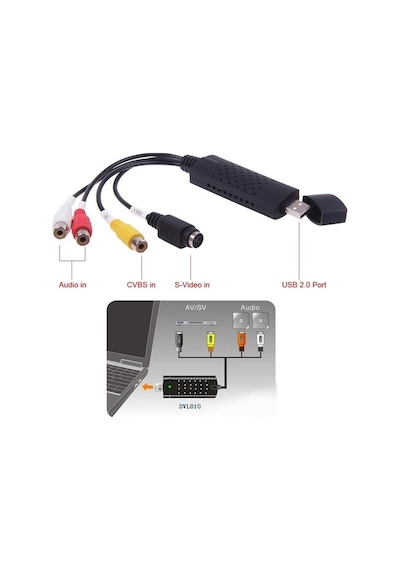 Triline Usb Easycap 4 Kanal Capture Kayıt Kartı
