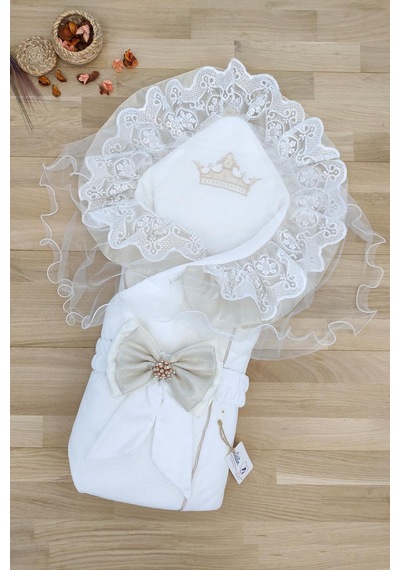 Bebek Unisex Lüks Duvaklı Kundak Battaniyesi Çok Renkli