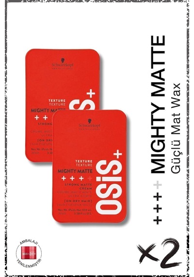 Mighty Matte Güçlü Tutucu Mat Wax 100ml X 2 Adet, S4045787314762