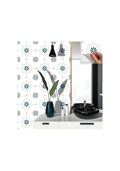 Kendinden Yapışkanlı Casablanca Desenli Pvc Karo 30x30 Cm 4 Adet 0,36m2