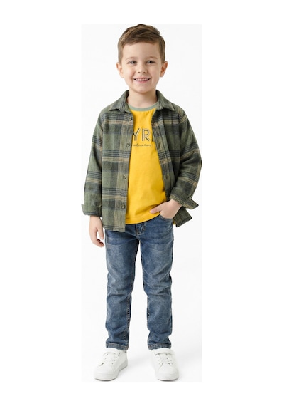 Xo Kids Erkek Çocuk 3lu Alt Üst Takım 1-5 Yaş 2650 Bej