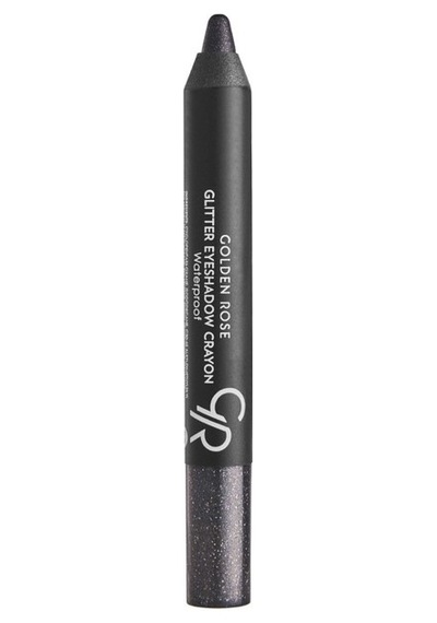 Glitter Eyeshadow Crayon Waterproof No: 55 Midnight Black - Simli Kalem Göz Farı 0