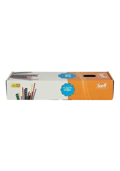 Teknomeda Sarff 12Mm.Mavi Delux Plastik Spiral 100 Adet