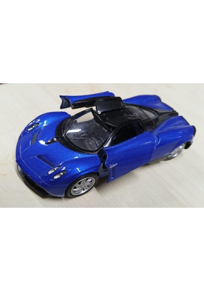 Oyuncak Metal Model Araba 1/36 Çek Bırak Mavi Pagani Huayra
