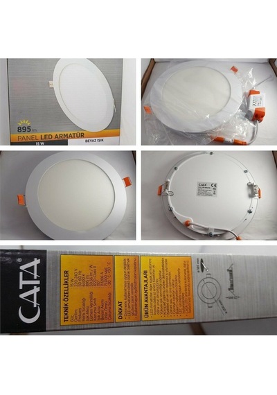 Slim Led Panel 15w Yuvarlak Alüminyum Ct-5148g - Günışığı Diğer
