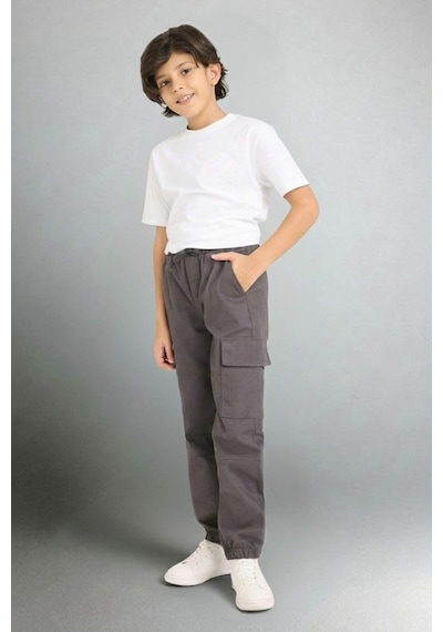 Defacto Erkek Çocuk Kargo Jogger Gabardin Pantolon G6424a826spar126 Antrasit-ar126