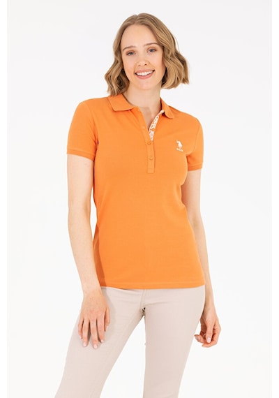 U.S. Polo Assn. Kadın Basic Polo Yaka Tişört 50262698-vr031 Kırmızı