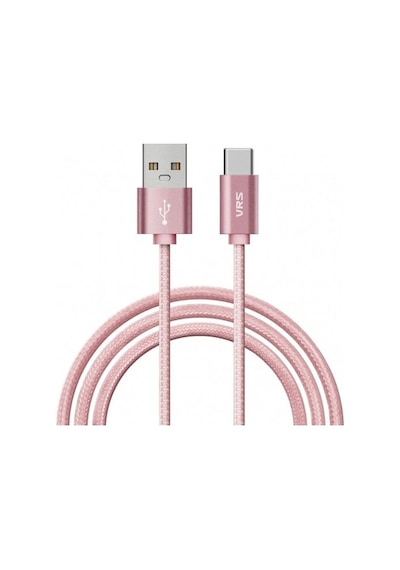 Vrs Typec Şarj Ve Data Kablo Rose Pink