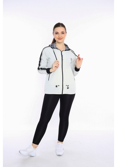 Escetic Ekru Kadın Spor Kapişonlu Su İtici Rüzgarlık Fermuarlu İnce Ceket 6560-3572-ekru Ekru Escetic Ekru Kadın Spor Kapişonlu Su İtici Rüzgarlık Fermuarlu İnce Ceket 6560-3572-ekru Ekru