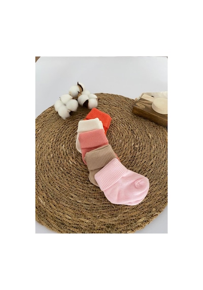 Glory Baby Organik Pamuklu Unisex 5'li Premium Yenidoğan Bebek Çorabi - Kutulu Beyaz-kahve-pembe-turuncu-somon Beyaz-kahve-pembe-turuncu-somon Glory Baby Organik Pamuklu Unisex 5'li Premium Yenidoğan Bebek Çorabi - Kutulu Beyaz-kahve-pembe-turuncu-somon Beyaz-kahve-pembe-turuncu-somon